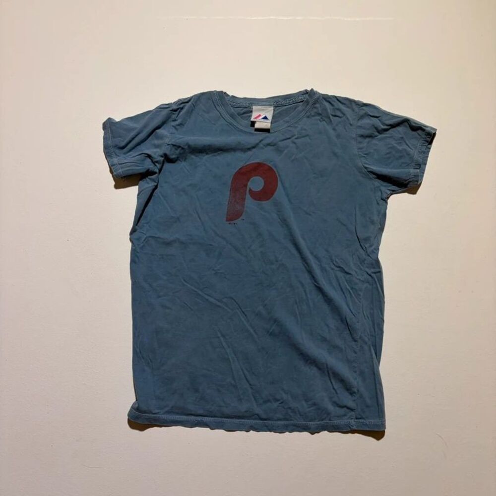 Majestic blue Philadelphia Phillies women's Baby Tee